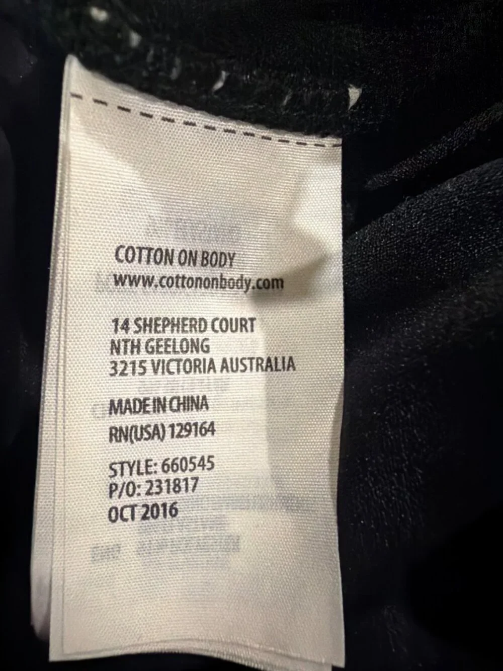 Cotton On Body Black Racerback Active Tank Top L